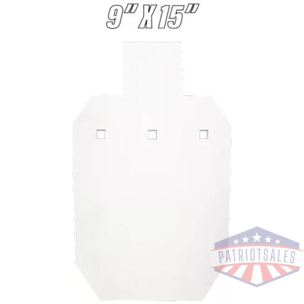 BASH TARGET AR500 SILHOUETTE - HALF SIZE 9"X15"-3/8" THICK