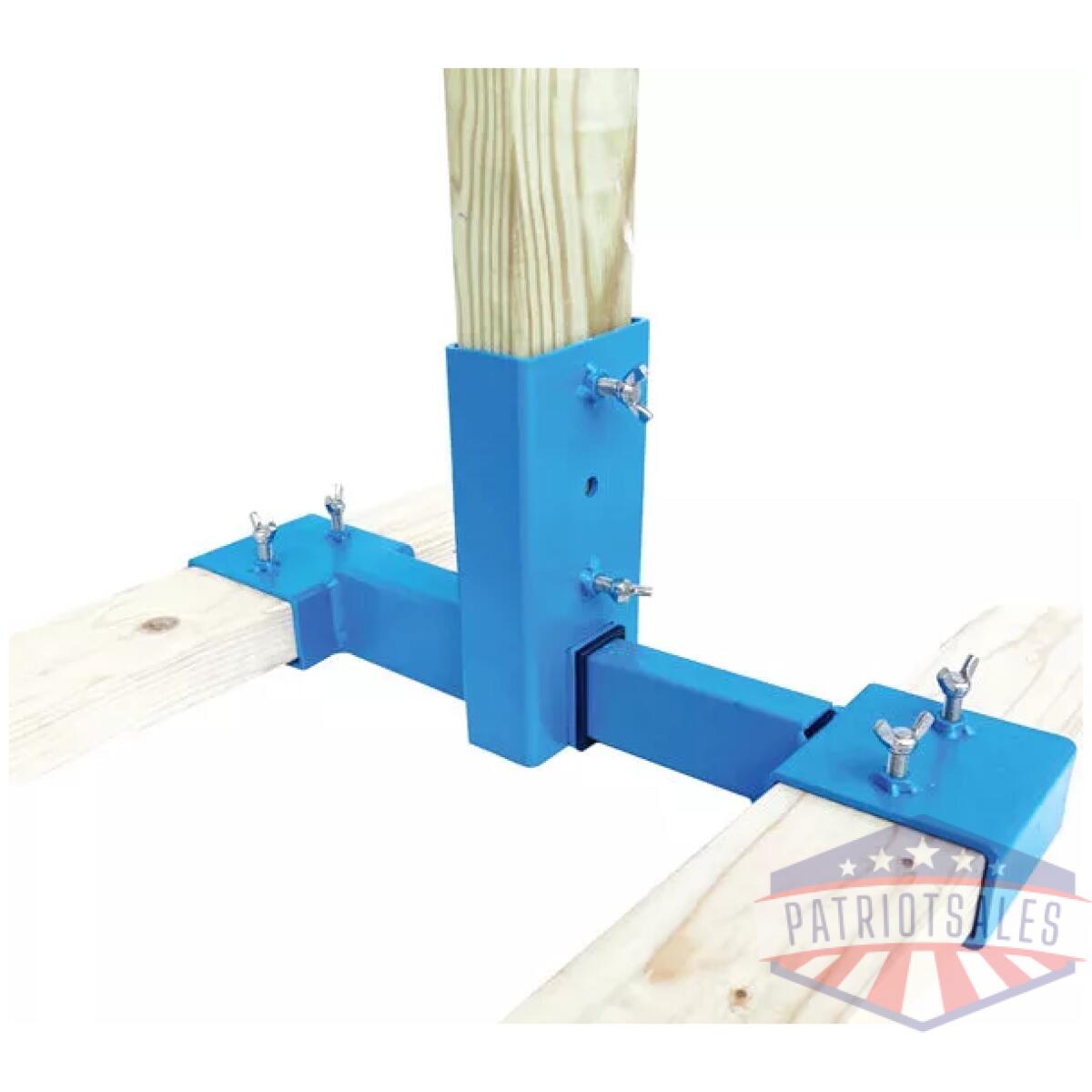 B991 - bash target target stand 3/8" - zinc plated steel adj. 24" 2x4 - b991