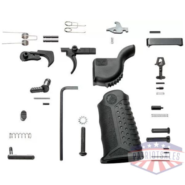 BATTLE ARMS ENHANCED COMPLETE - LOWER PARTS KIT STEEL BLACK