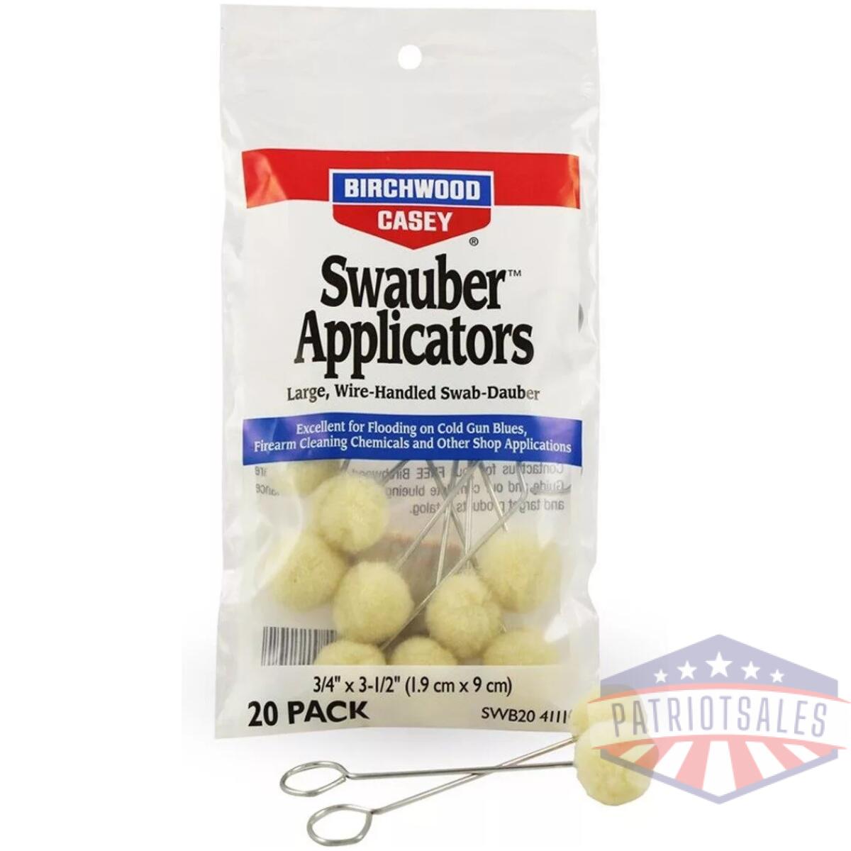 Bc-41110 - swauber applicators, 20 pack - bc 41110