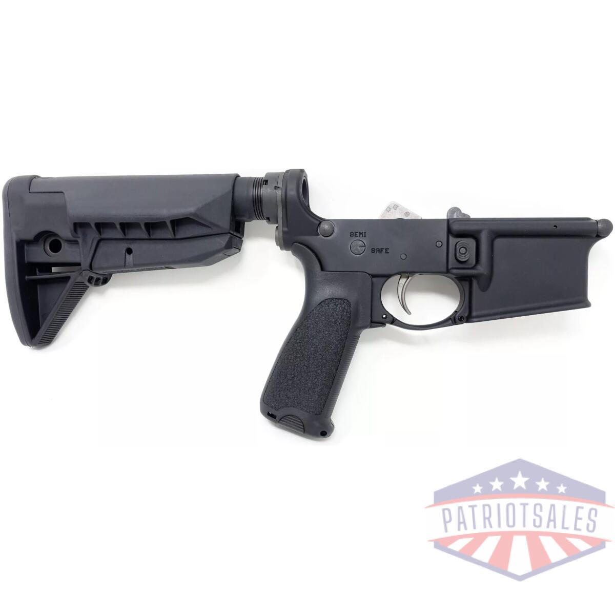 Bcm-lrg-rms-stk-mod-0-spmd-blk - lower receiver group w/ mk2 receiver extension & stock mod 0 sopmod - bcm lrg rms stk mod 0 spmd blk