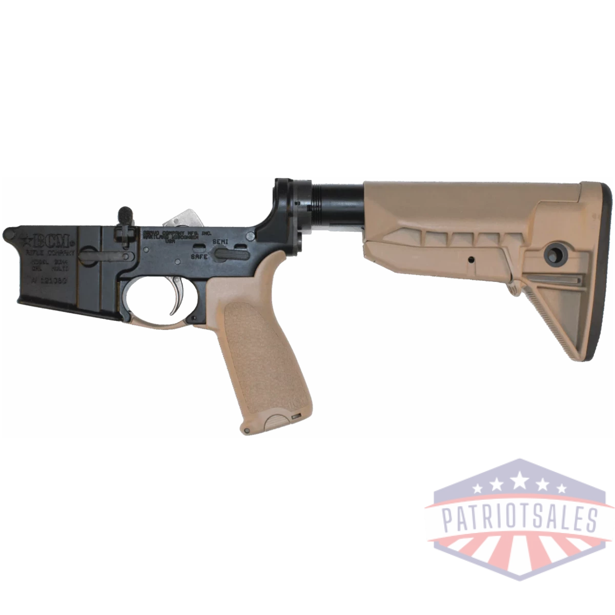 Bcm-lrg-rms-stk-mod-0-spmd-fde - lower receiver group w/ mk2 receiver extension & stock mod 0 sopmod - bcm lrg rms stk mod 0 spmd fde
