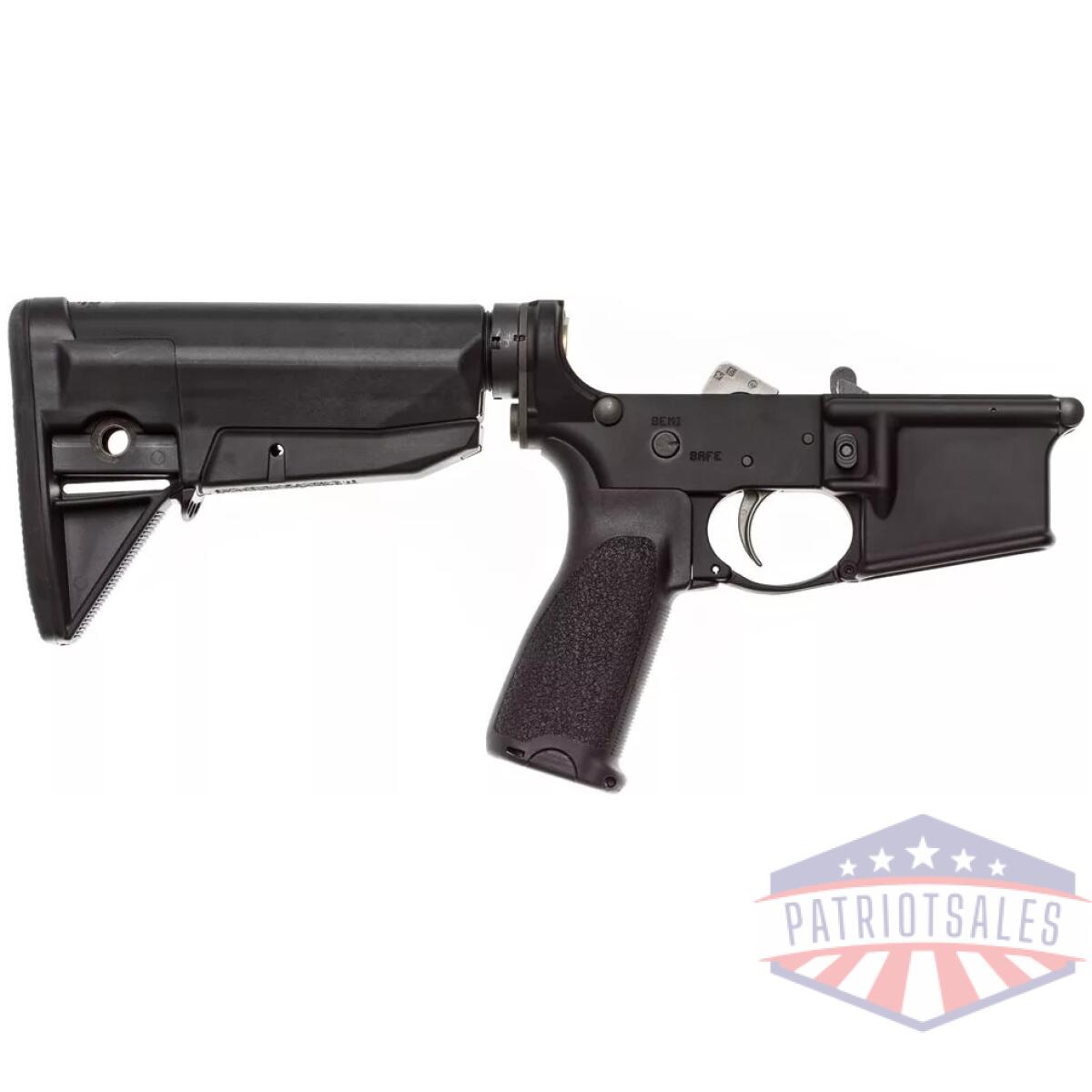 Bcm-lrg-stk-mod-0-spmd-blk - lower receiver group w/ stock mod 0 sopmod - bcm lrg stk mod 0 spmd blk