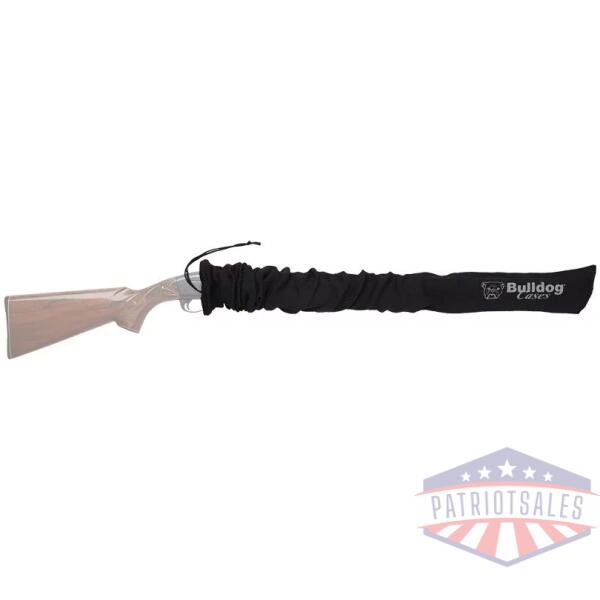 BULLDOG GUN SOCK 52"X4" BLACK - STANDARD SCOPED RIFLE & SHOTGN