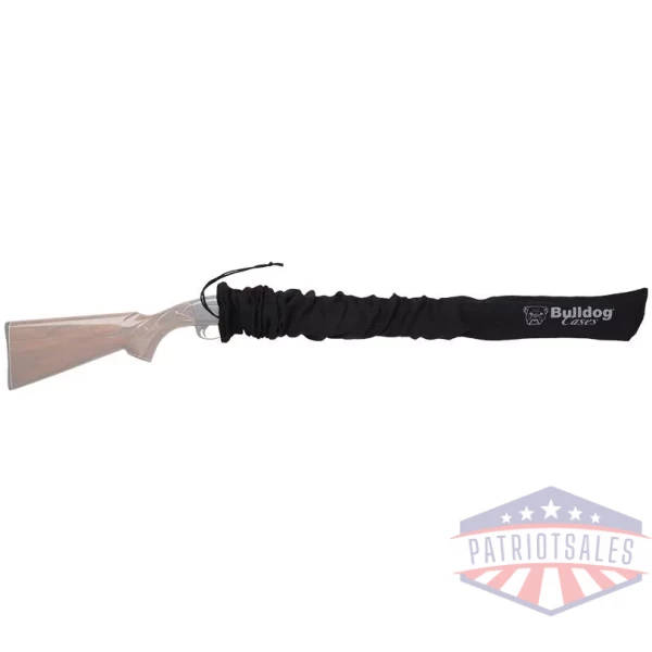 BULLDOG GUN SOCK 52"X4" BLACK - STANDARD SCOPED RIFLE & SHOTGN