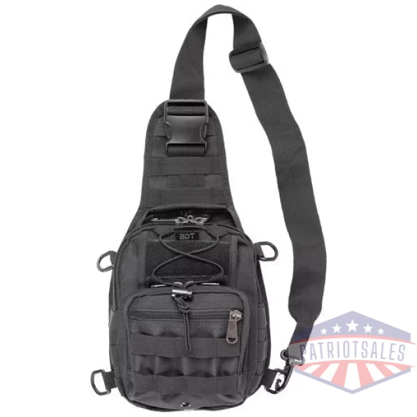 BULLDOG BDT X-SMALL SLING BAG` - W/MOLLE WEBBING BLACK