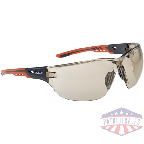 NESS+ SAFETY SPECTACLES PC CSP BROWN PLATINUM PC TPR RIMLESS