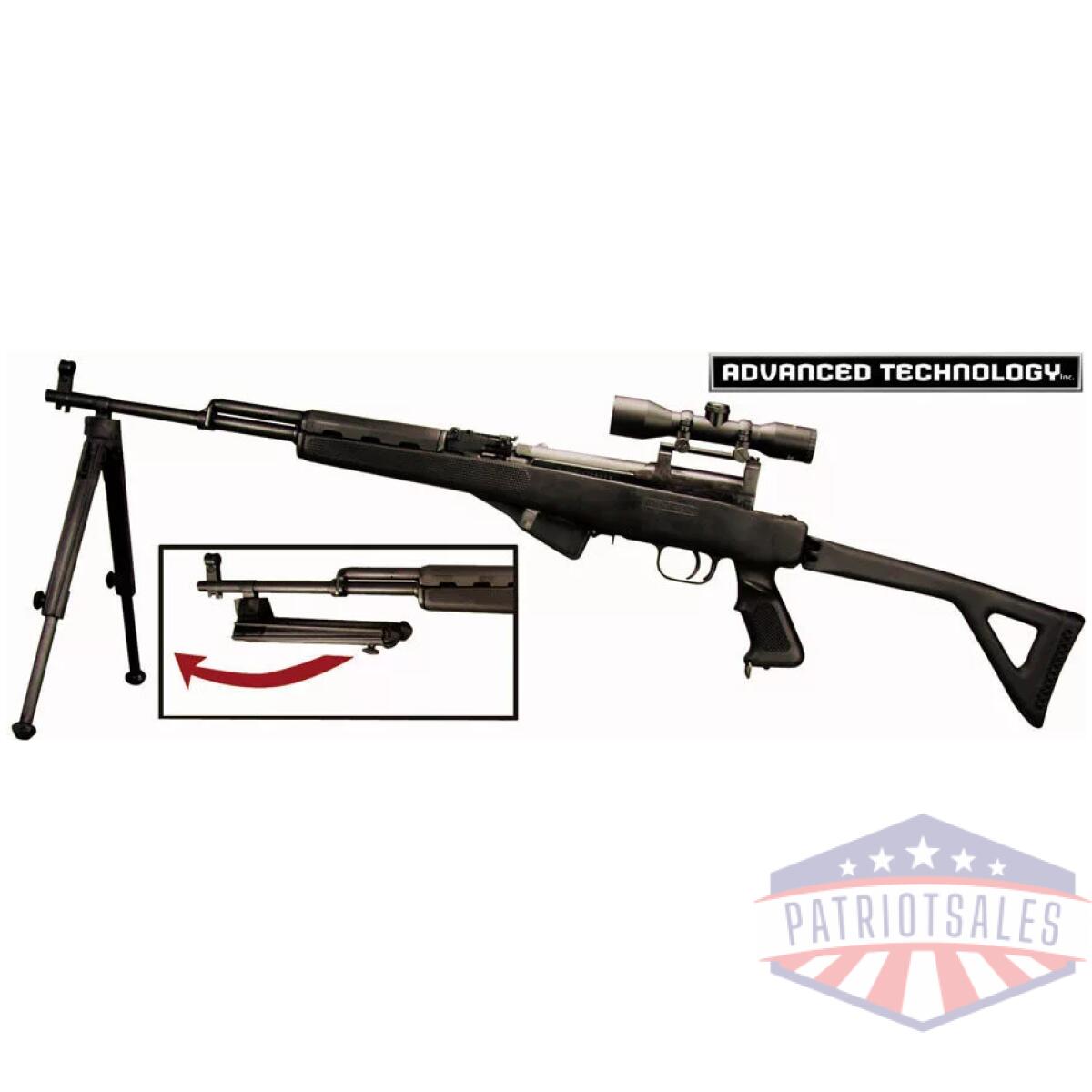 Bip0700 - adv. Tech. Bipod for sks - featherweight black nylon - bip0700