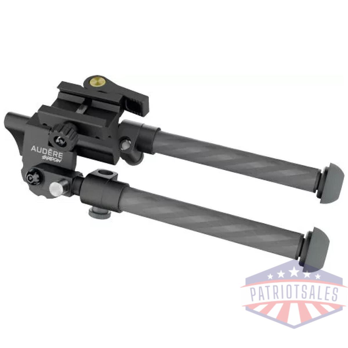 Bp0001a_folded - audere shadow bipod 10 oz. - picatinny mount carbon fiber - bp0001a folded