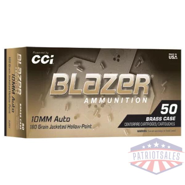 BLAZER BRASS 10MM 180GR JHP 50/500