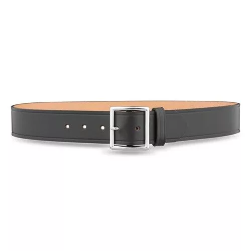 1-3/4"" Plain Leather Garrison Belt with Nickel Buckle