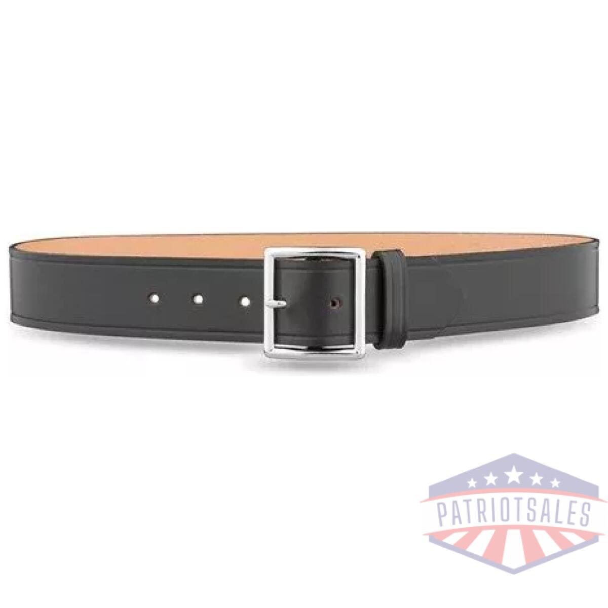Dty-1611-48-9031 - 1-3/4"" plain leather garrison belt with nickel buckle - dty 1611 48 9031