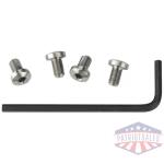 ED BROWN HEX HEAD GRIP SCREWS - S/S 4-PACK FOR 1911