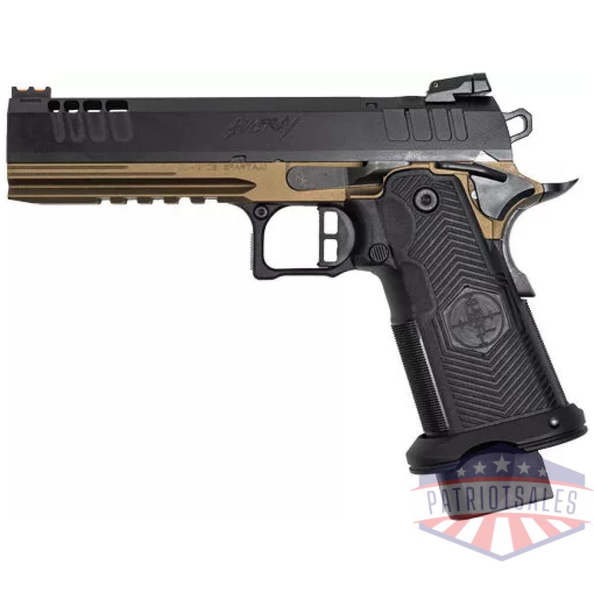 G1911ds9fssbrz_left - glfa 1911ds synergy 9mm 5" 20 - shot black slide bronze frame - g1911ds9fssbrz left