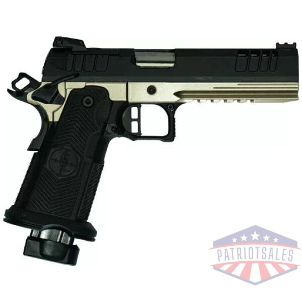 GLFA 1911DS SYNERGY 9MM 5" 20 - SHOT BLK SLIDE PLATINUM FRAME