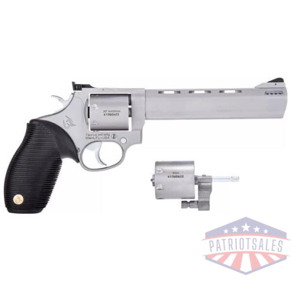 TAURUS 692 38/357/9MM 6.5" ADJ - 7-SHOT PORTED SS RIBBER