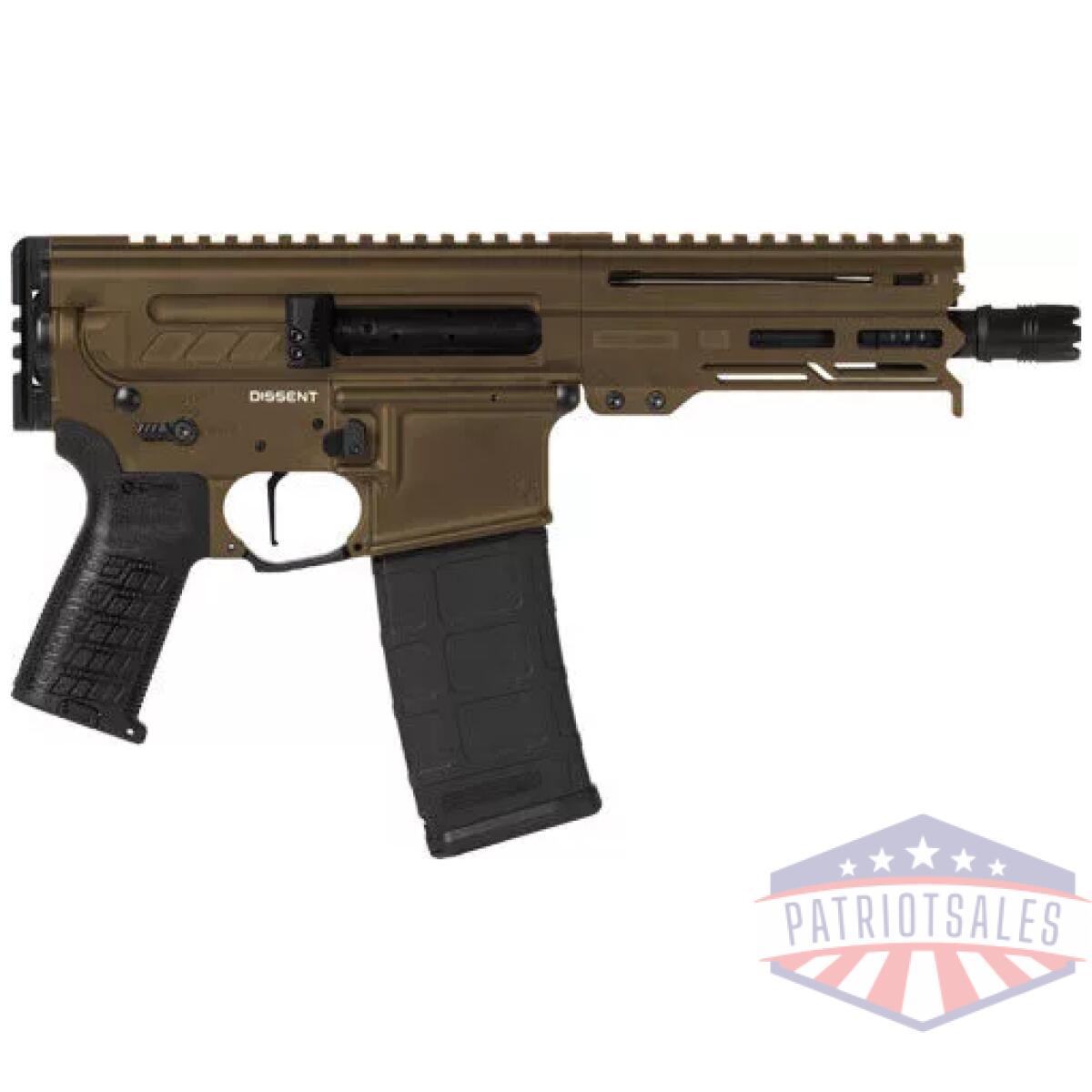 G30a0e33mb - cmmg pistol dissent mk4 300aac - 6. 5" 30rd midnight bronze - g30a0e33mb