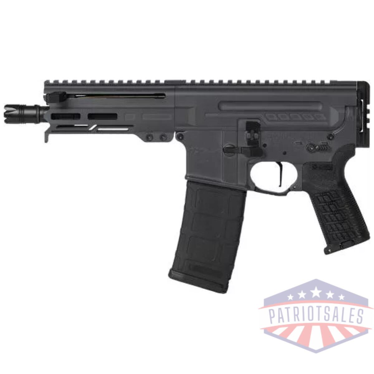G30a0e33sg_left - cmmg pistol dissent mk4 300aac - 6. 5" 30rd sniper grey - g30a0e33sg left