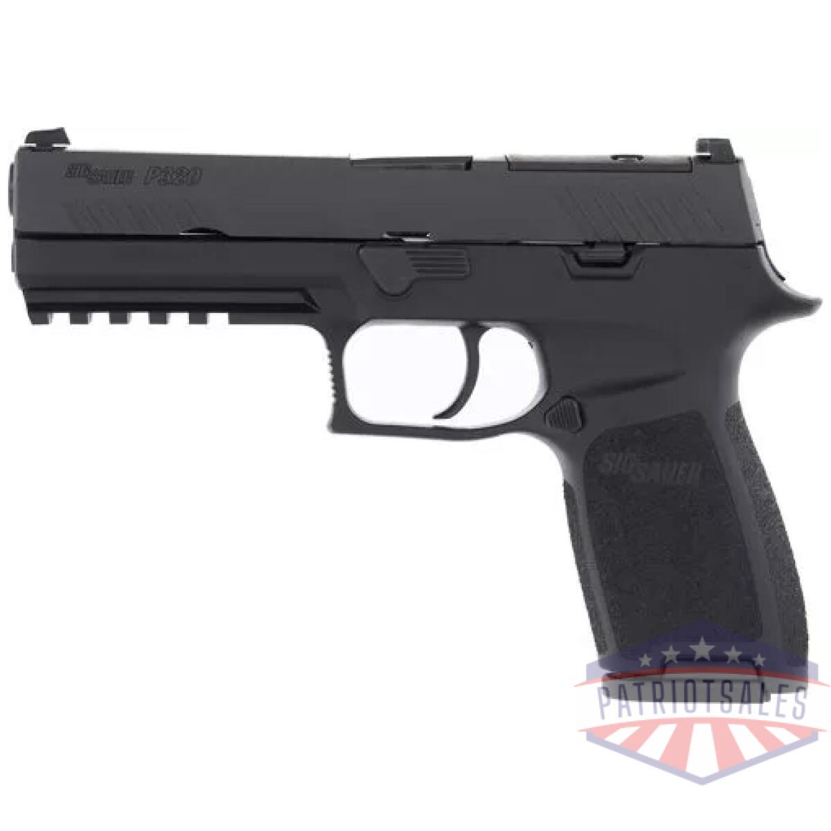 G320f9bssp10_left - sig p320 9mm 4. 7" siglite - striker or (2)10rd black steel - g320f9bssp10 left