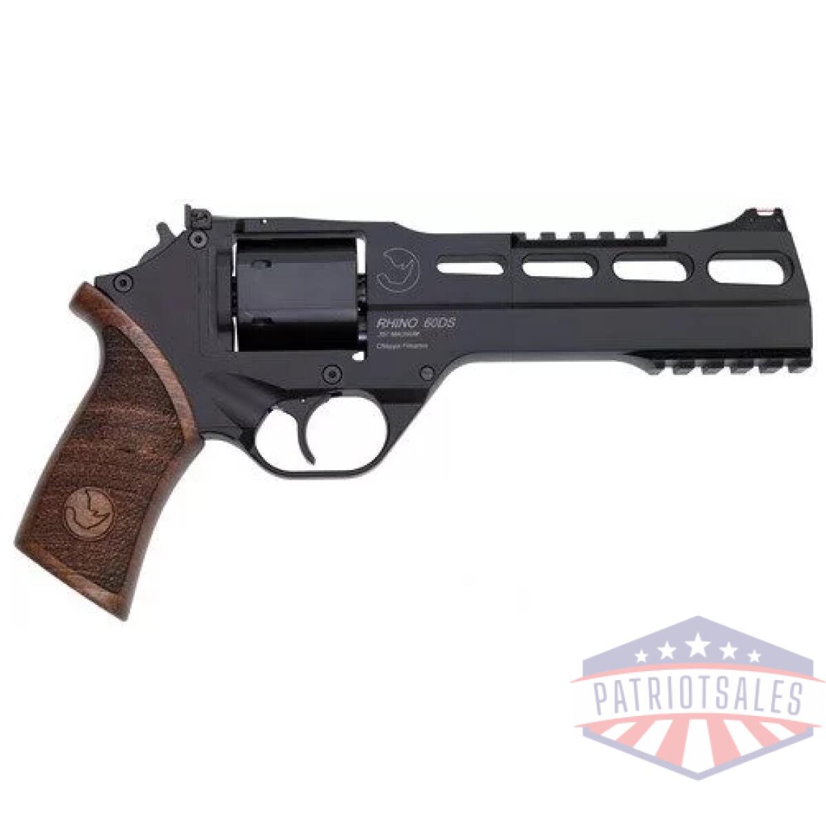 G340221 - chiappa rhino 60ds 357mag - 6" adj. Sight black/walnut. - g340221