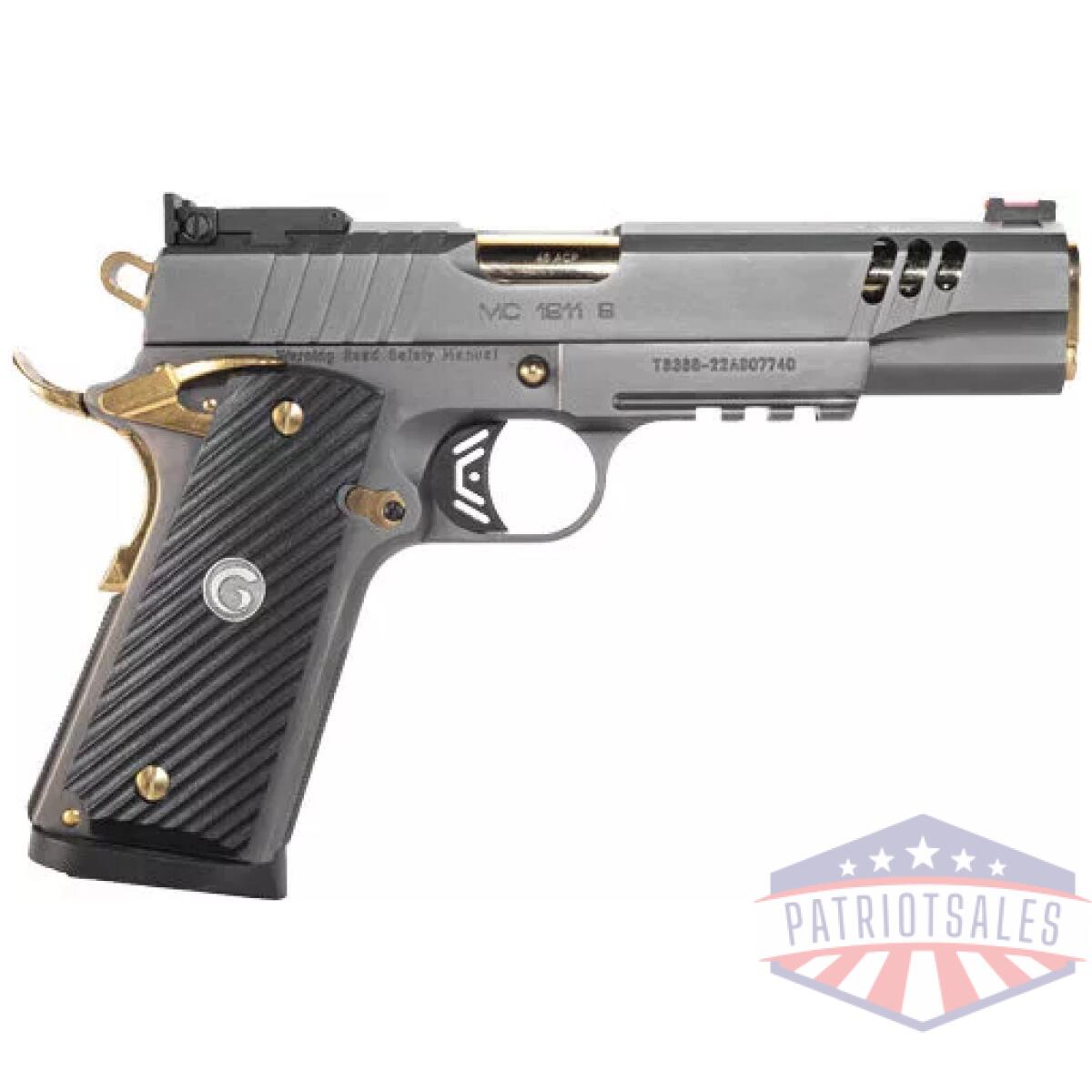 G390199_1 - girsan mc1911 negotiator 45acp - match titanium/gold 8rd talo - g390199 1