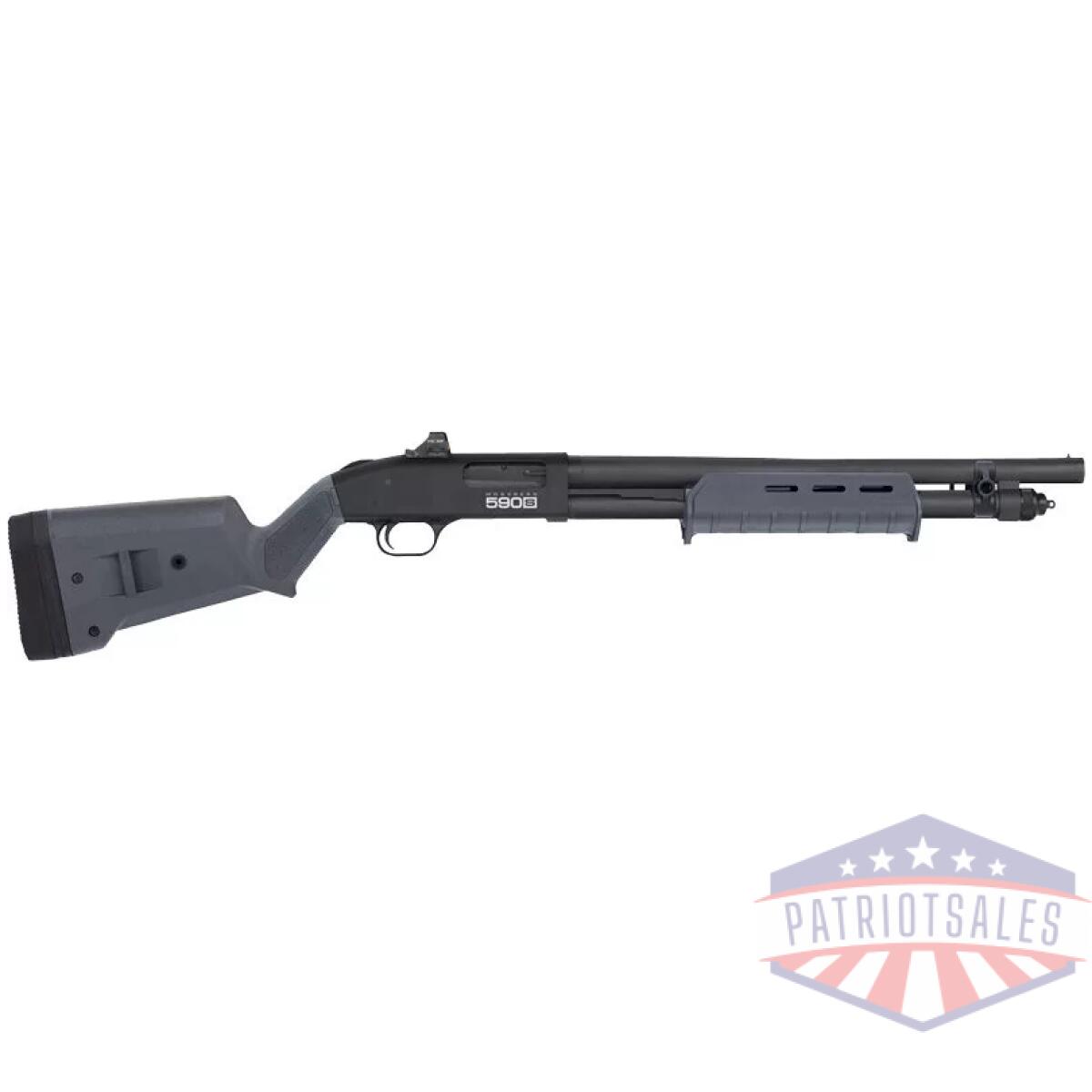 Mossberg 590s magpul 12ga 9rd - 18. 5" 3" matte syn w/hs407k - image 1