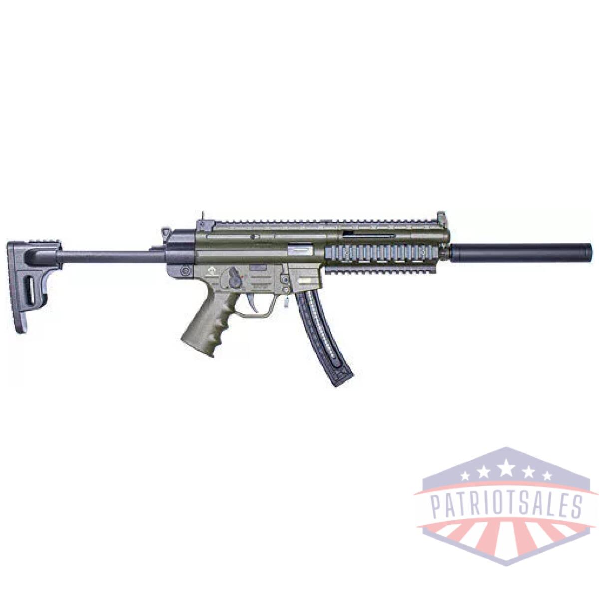 Gerggsg1622g-1 - german sport gsg-16 22lr - 16. 25" 22rd od green - gerggsg1622g 1