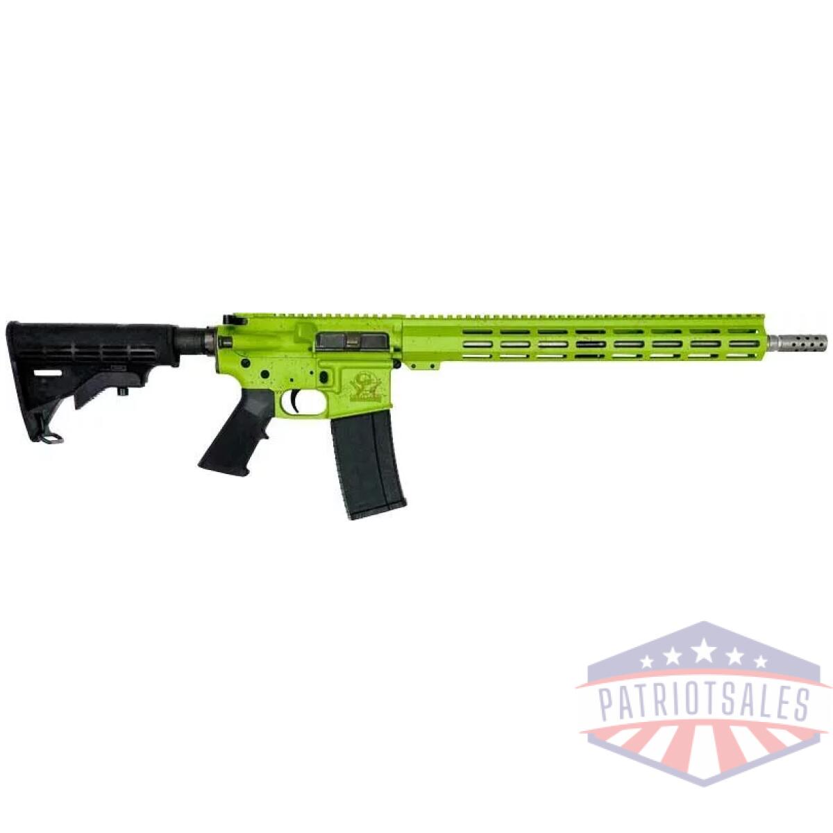 Gl15223ssszom - glfa ar15 splatter 223 wylde - 16" s/s bbl zombie green - gl15223ssszom