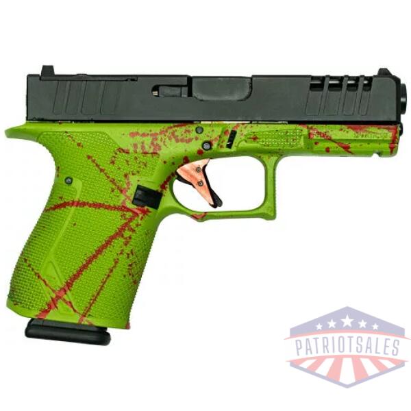 GLFA 19 STRIKER 9MM 4" 15 SHOT - BLK SLIDE SPLATER ZOMBIE FRAME