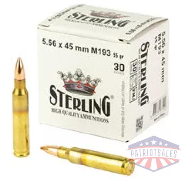 STERLING 5.56 M193 55GR FMJ 30/1500