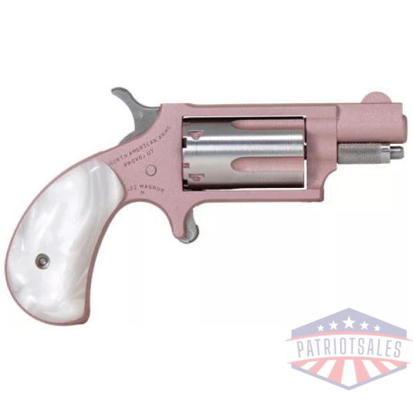 NAA MINI-REVOLVER 22WMR 1-1/8" - ROSE CERAKOTE WHITE PEARL GP