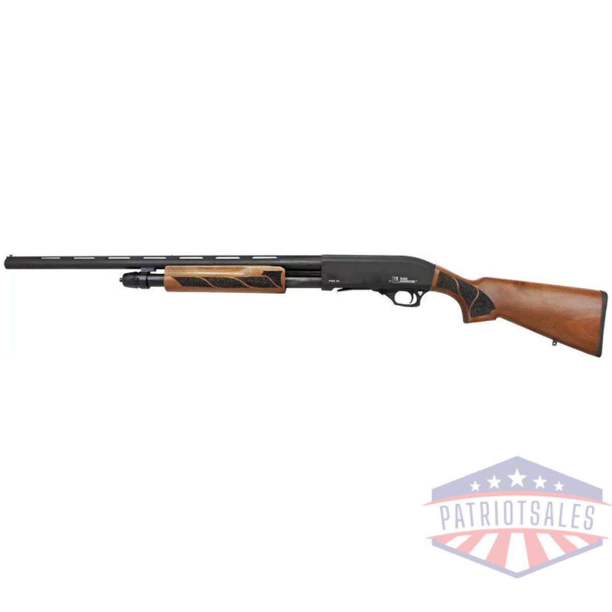 Iver johnson pump 20ga 3" - 28"vr black walnut - image 2