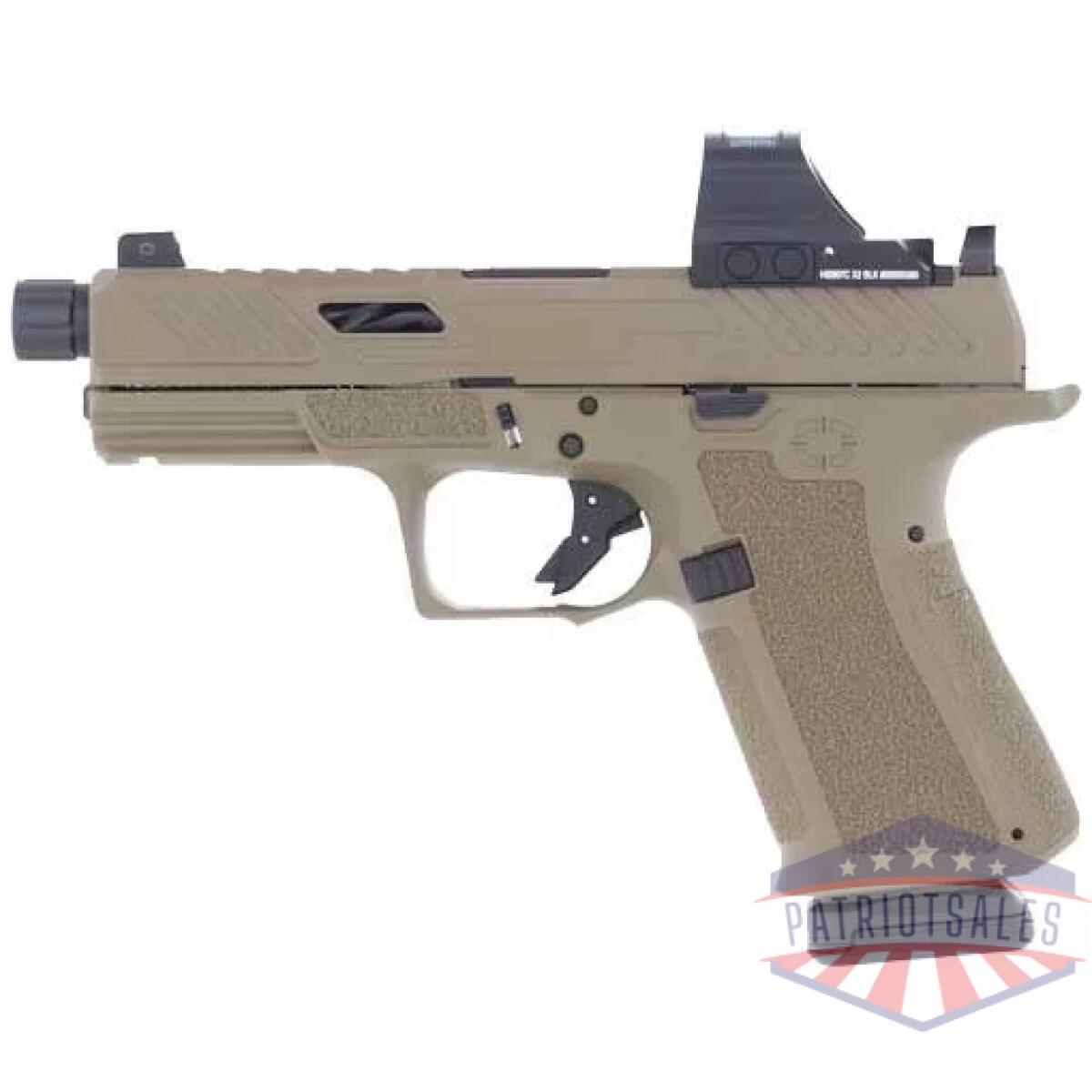 Gss1022h_left - shadow systems mr920 elite fde - 9mm holosun optic threaded bb - gss1022h left