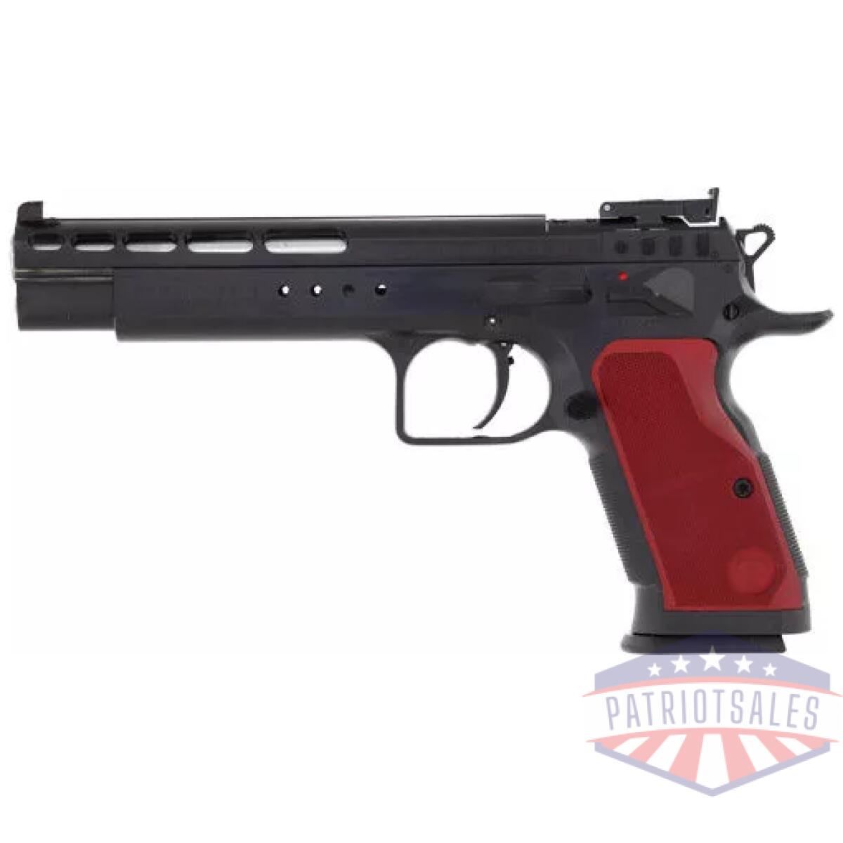 Gtfgoldm10or_left - tanfoglio gold match 10mm 6" - 13rnd blued optics ready - gtfgoldm10or left