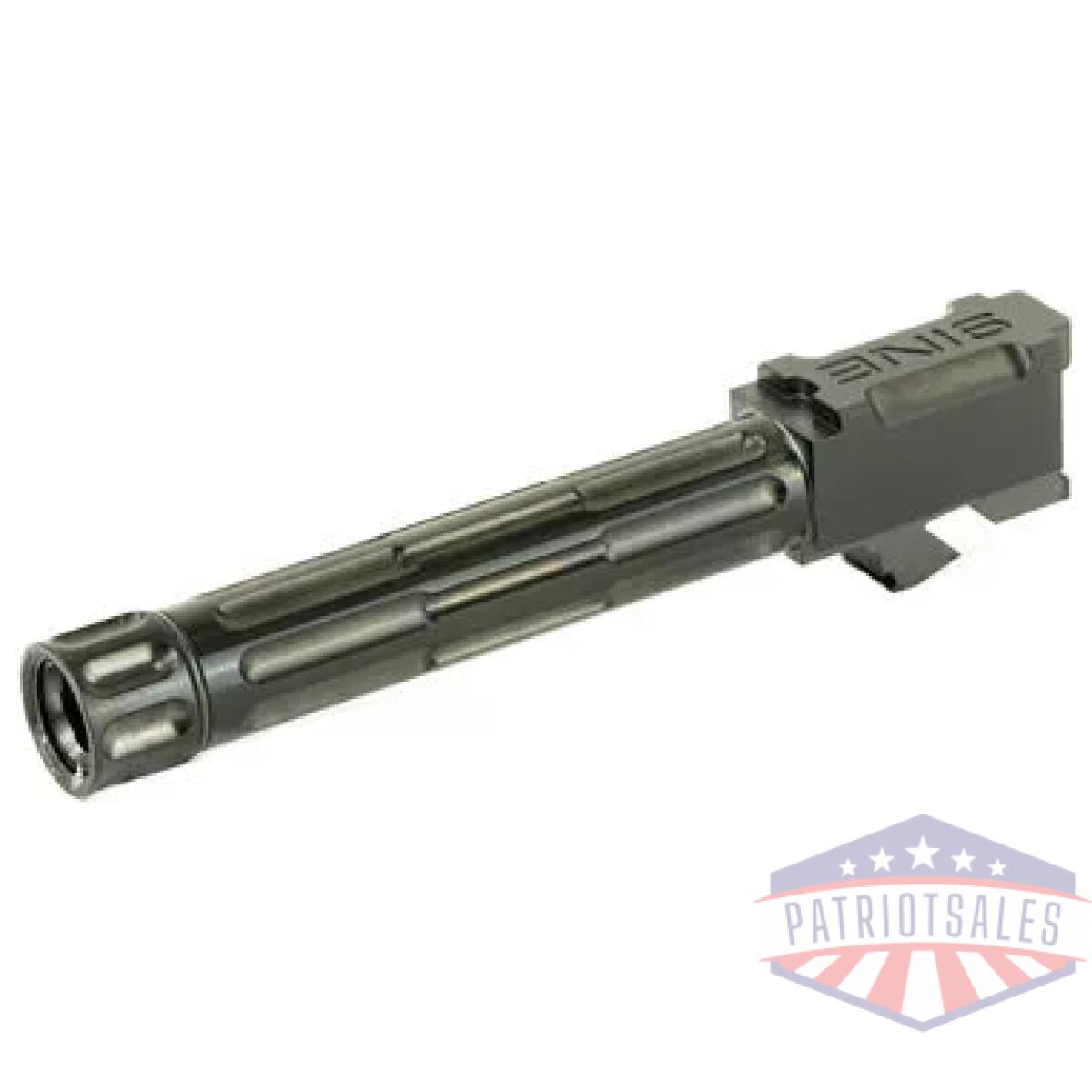 Lan01gbg19thblk_1 - lantac bbl for g19 fluted thrd black - lan01gbg19thblk 1