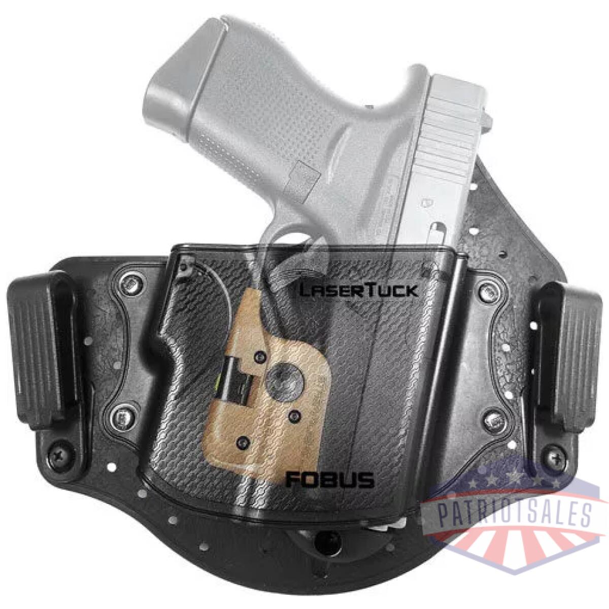 Lasertuck - fobus holster universal iwb - single stack s-compact w/laser - lasertuck