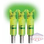 LUMENOK LIGHTED NOCK XBOW GRN - CRESCENT EASTON CARBON 3PK