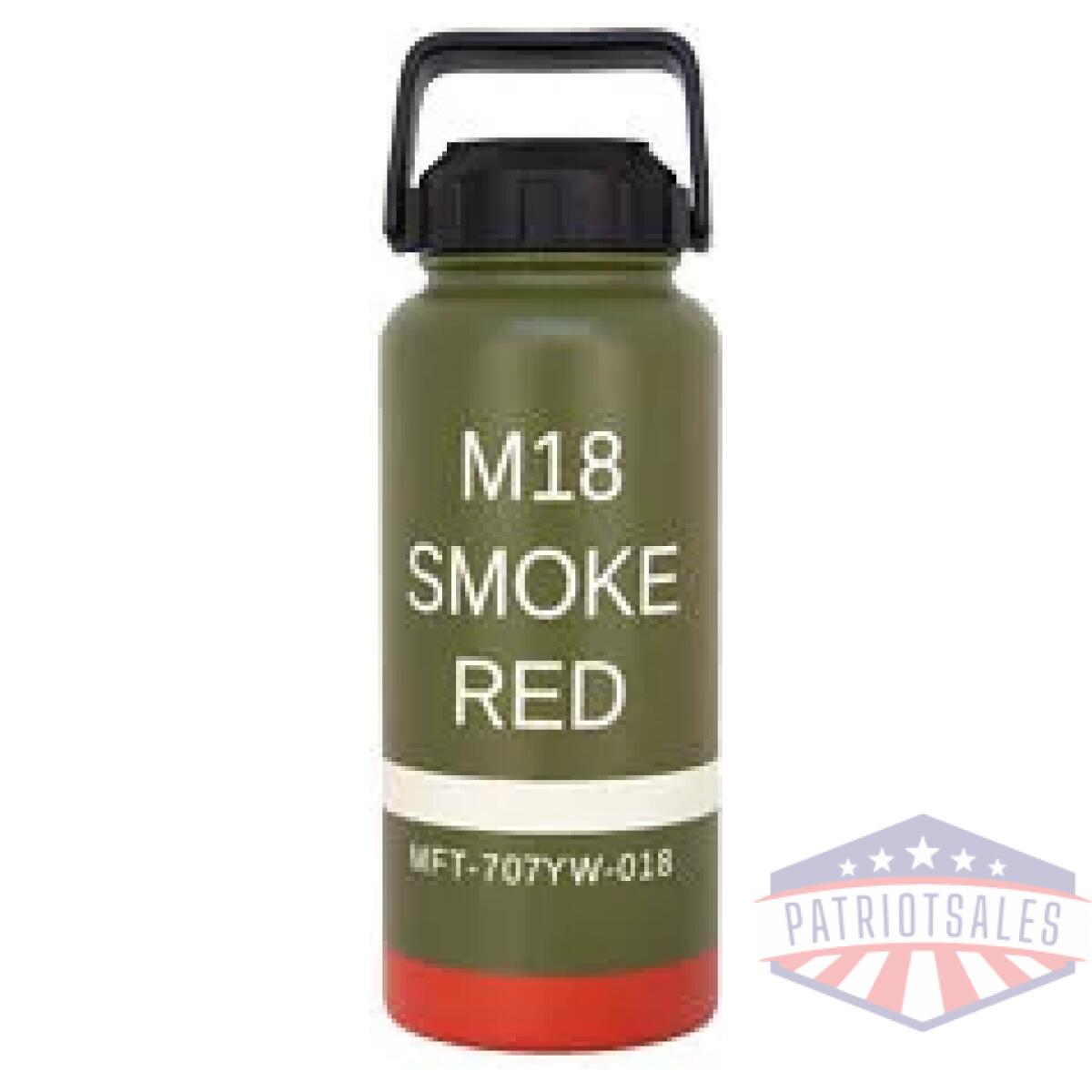 Mftdm18r-32_1 - mft m18 red smoke bottle 32oz - mftdm18r 32 1