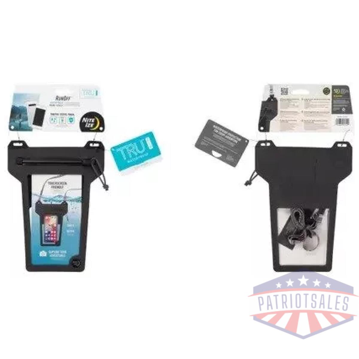 Niroppl-09-r8 - runoff waterproof phone pouch - charcoal - niroppl 09 r8