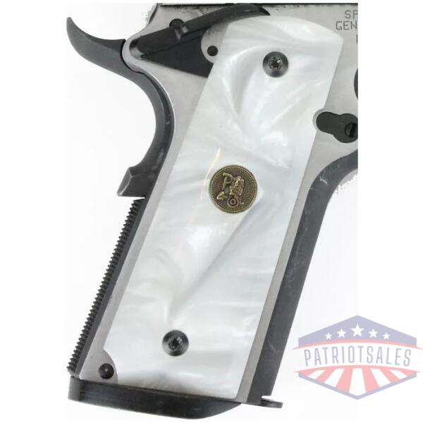 PACHMAYR GRIPS 1911 FULL SIZE - WHITE PEARL SMOOTH