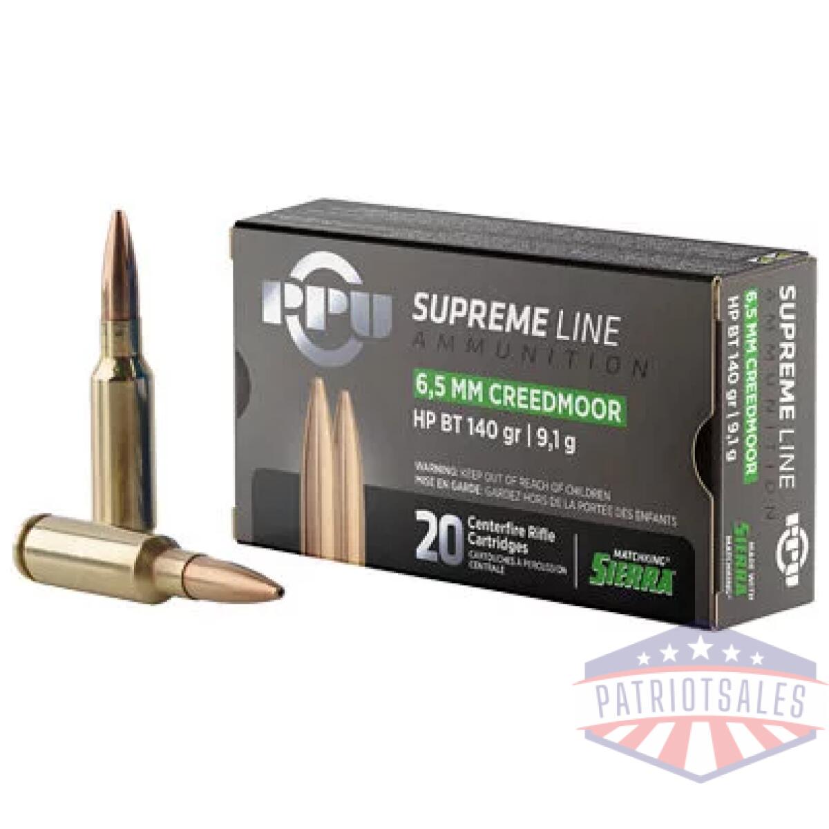 Ppuppmk65c_1 - ppu suprem 6. 5cred 140gr hpbt 20/200 - ppuppmk65c 1