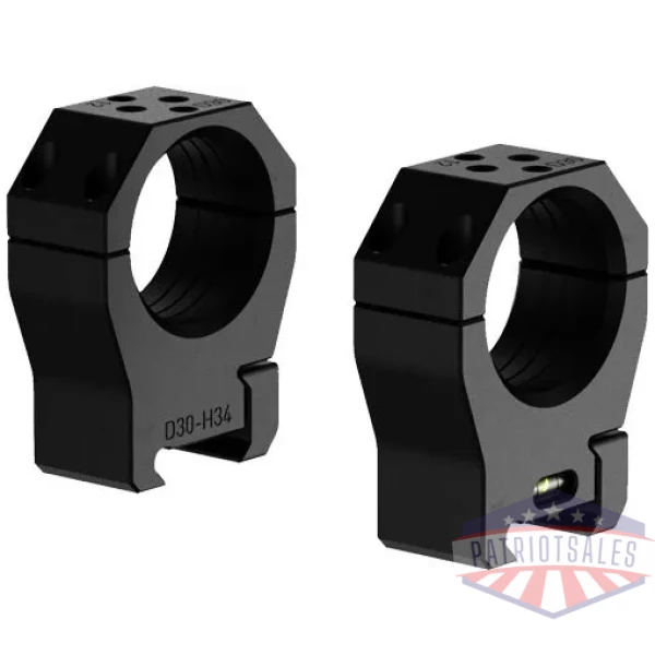 AUDERE SCOPE RINGS PSR 30MM - MED BLACK