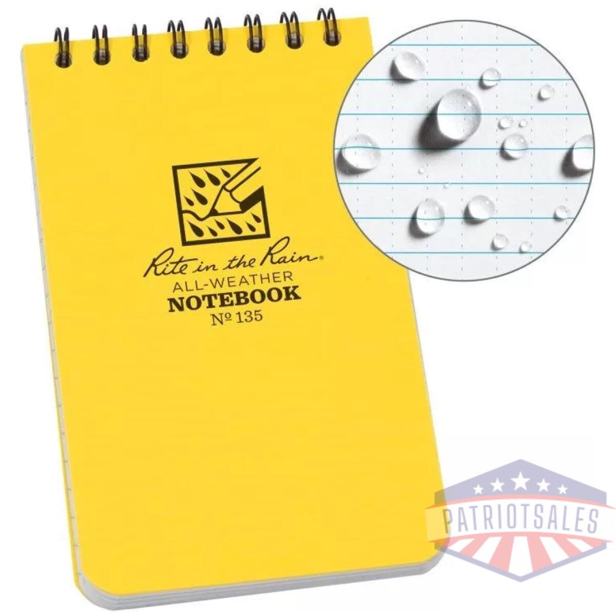 Rir-135 - top spiral notebook - 3''x5'' - rir 135