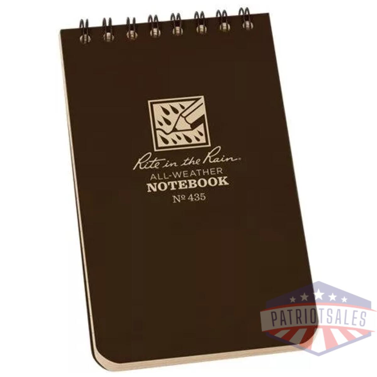 Rir-435 - polydura top-spiral notebook (3'' x 5'') - rir 435