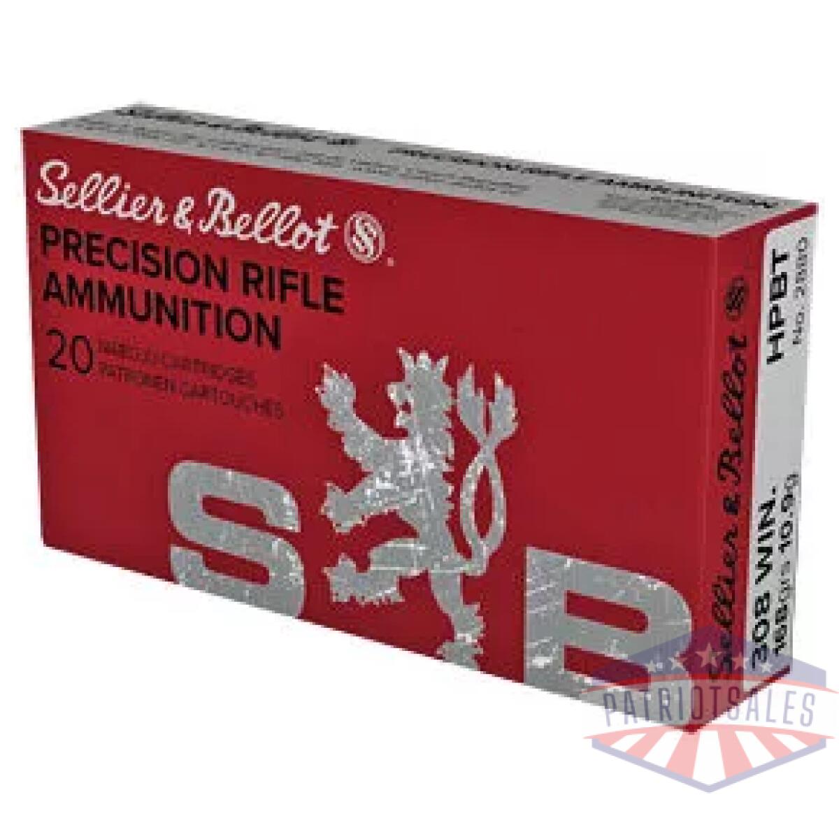 S&b 308 win 168 gr hpbt 20/500 - image 1