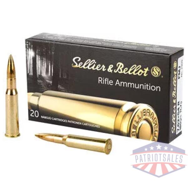 S&B 762X54R 180GR FMJ 20/400