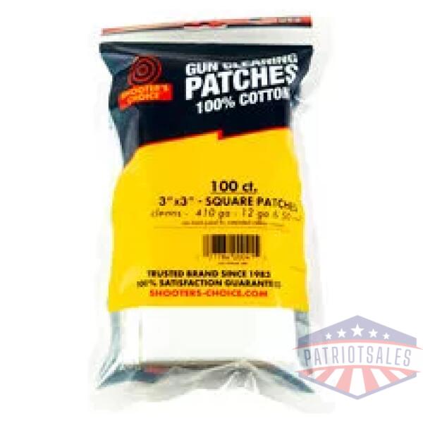 SHOOTERS CHOICE 100PK 3" PATCH