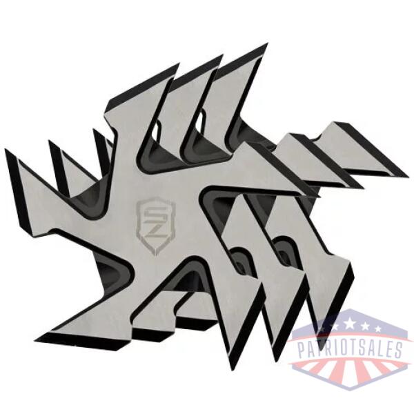 SZCO SIERRA ZULU 4" BUZZSAW - THROWING STAR SET 3PACK W/SHTH