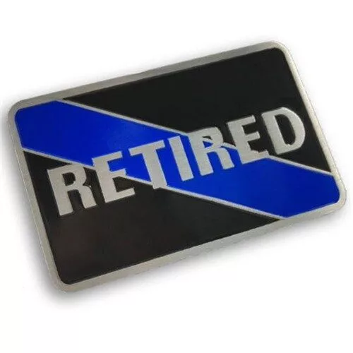 Retired Thin Blue Line Vehicle Emblem