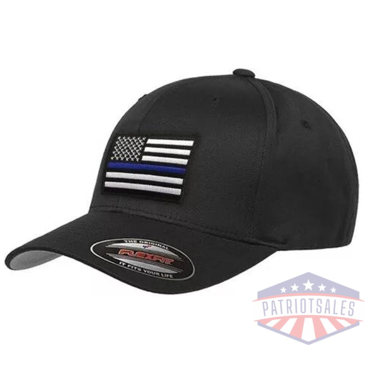 Tbl-flexfit-tbl-black-xl - flexfit thin blue line hat - tbl flexfit tbl black xl